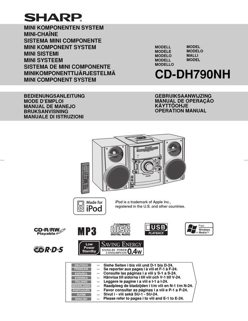 Sharp CD-DH790NH User manual