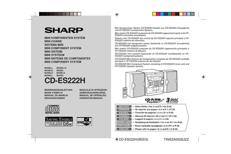 Sharp CD-ES222H User manual