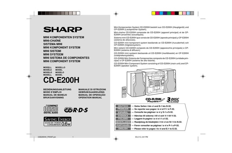 Sharp CD-E200H User manual