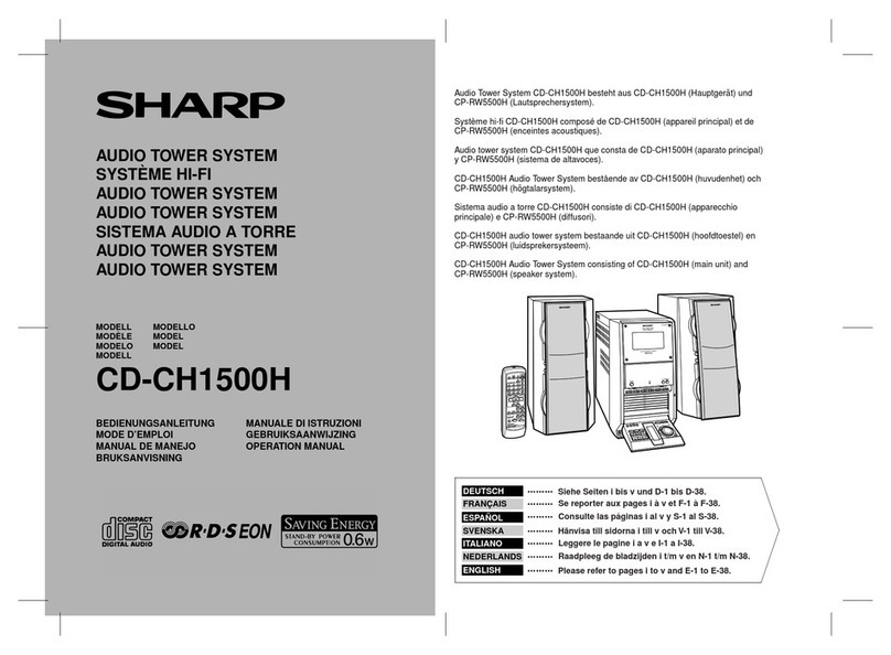 Sharp CD-CH1500H User manual