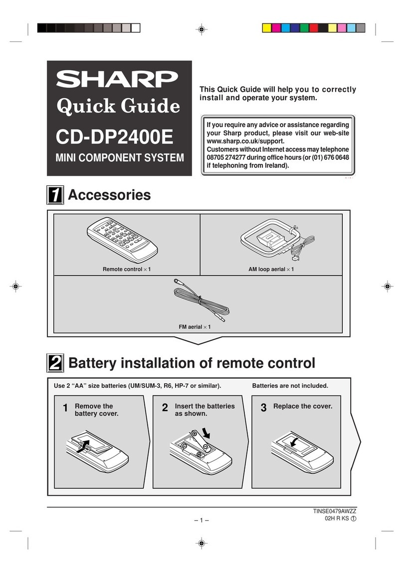Sharp CD-DP2400E User manual