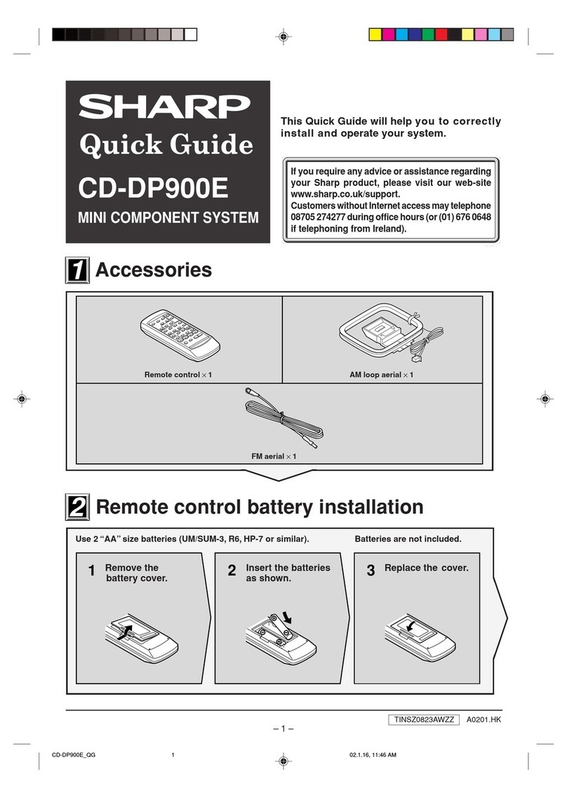 Sharp CD-DP900E User manual