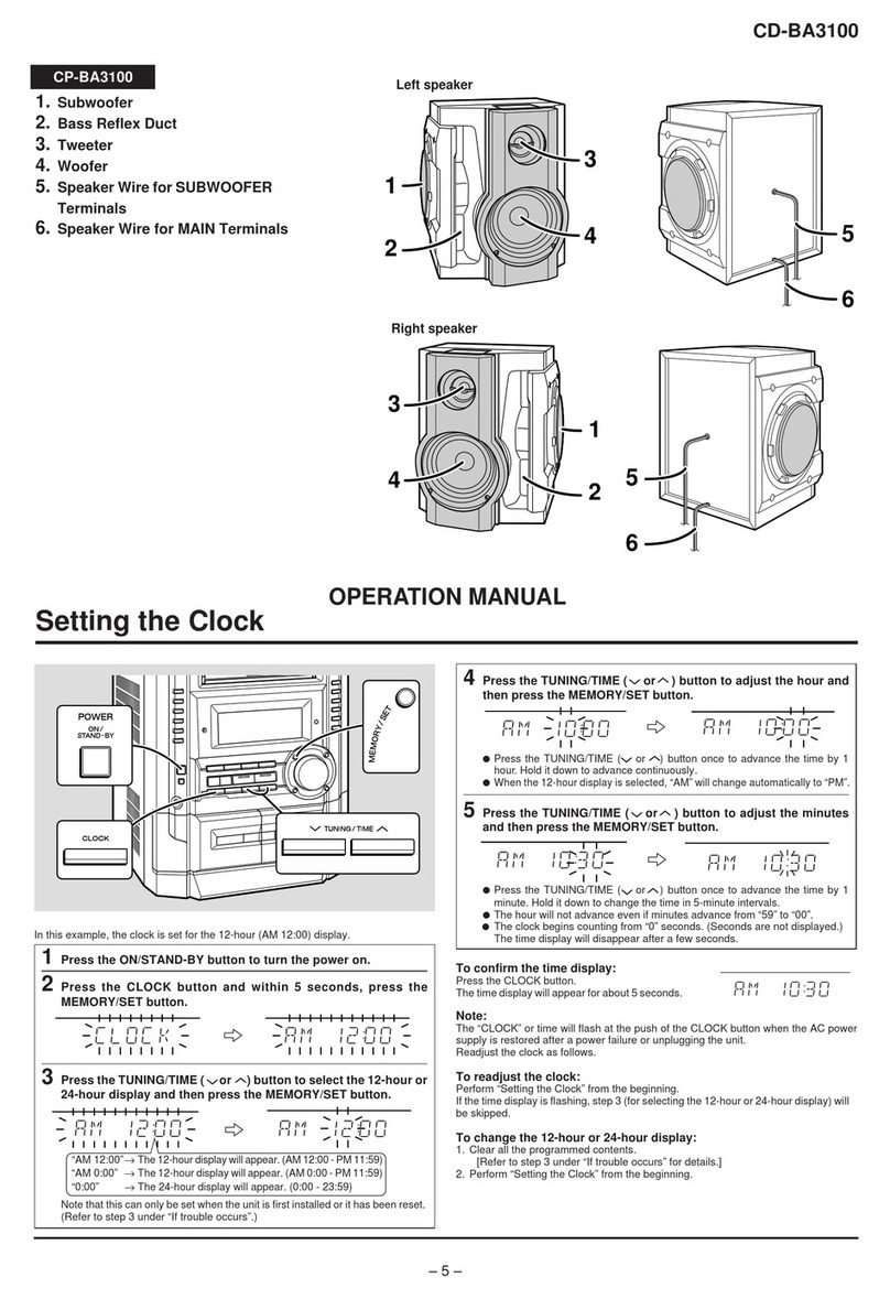 Sharp CD-BA3100H User manual