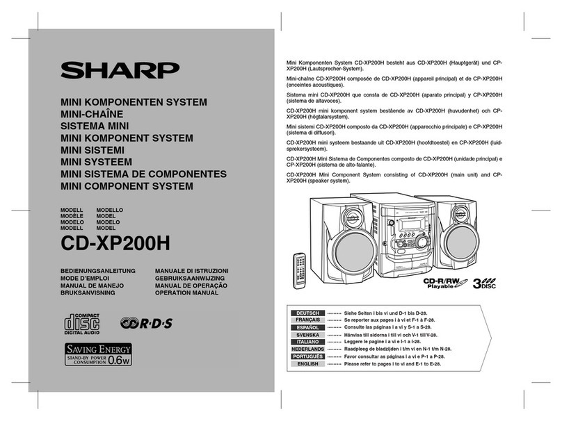 Sharp CD-XP200H User manual Sharp CD-XP200H User manual