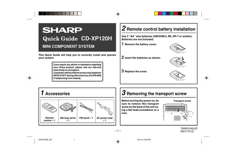 Sharp CD-XP120H User manual Sharp CD-XP120H User manual
