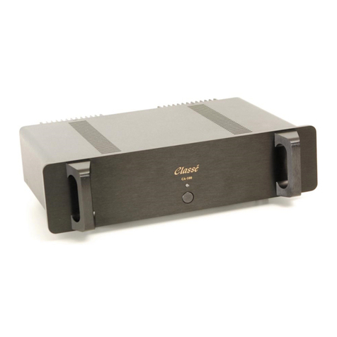 Classe Audio CA-100 User manual Classe Audio CA-100 User manual