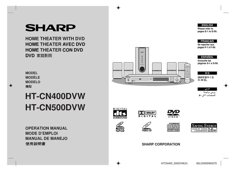 Sharp HT-CN400DVW User manual Sharp HT-CN400DVW User manual
