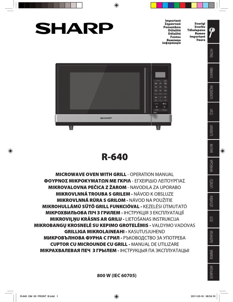 Sharp R-640 User manual