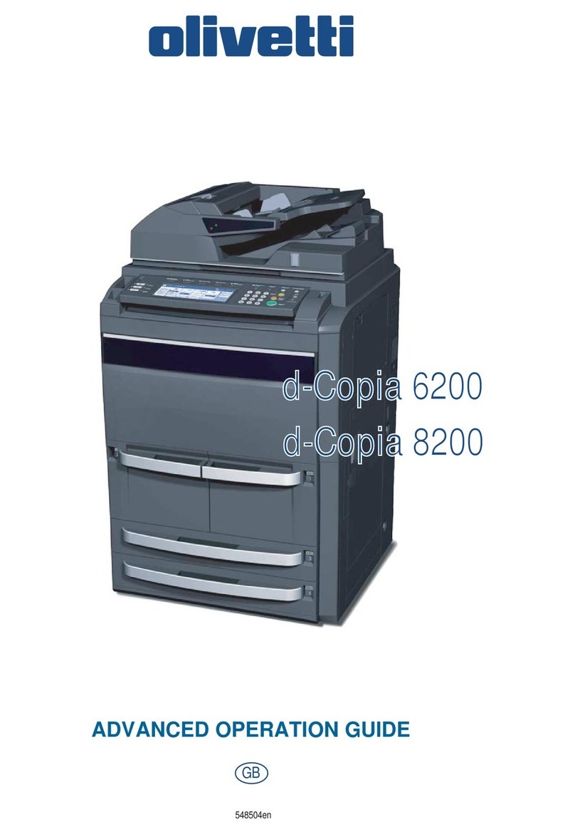 Olivetti D-COPIA 8200 User manual