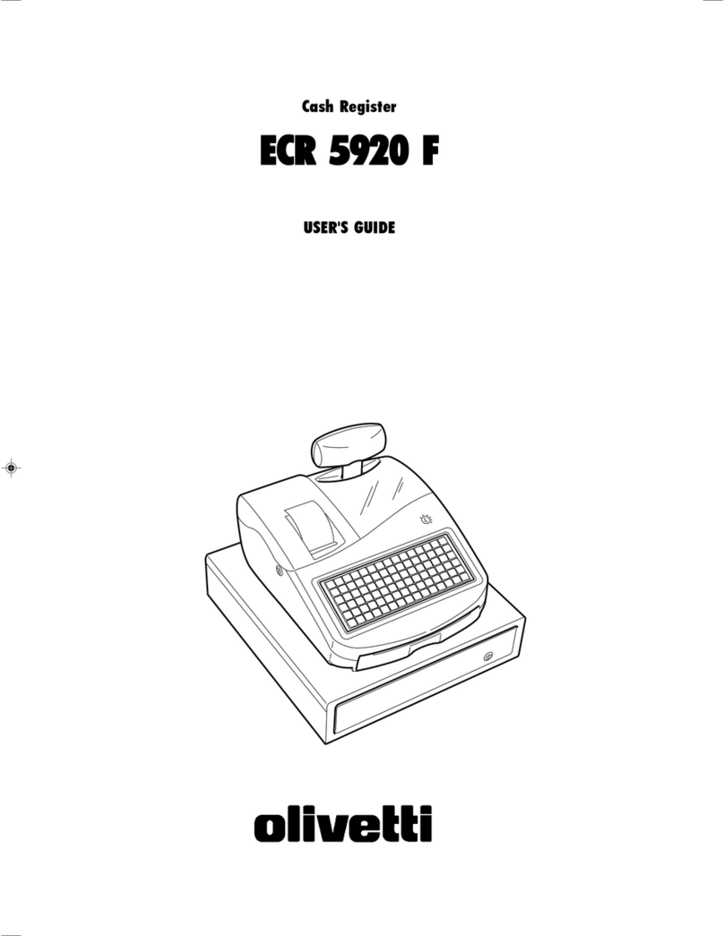Olivetti ECR 5920 F user guide