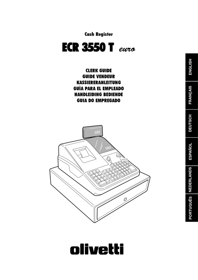 Olivetti ECR 3550 T euro User manual