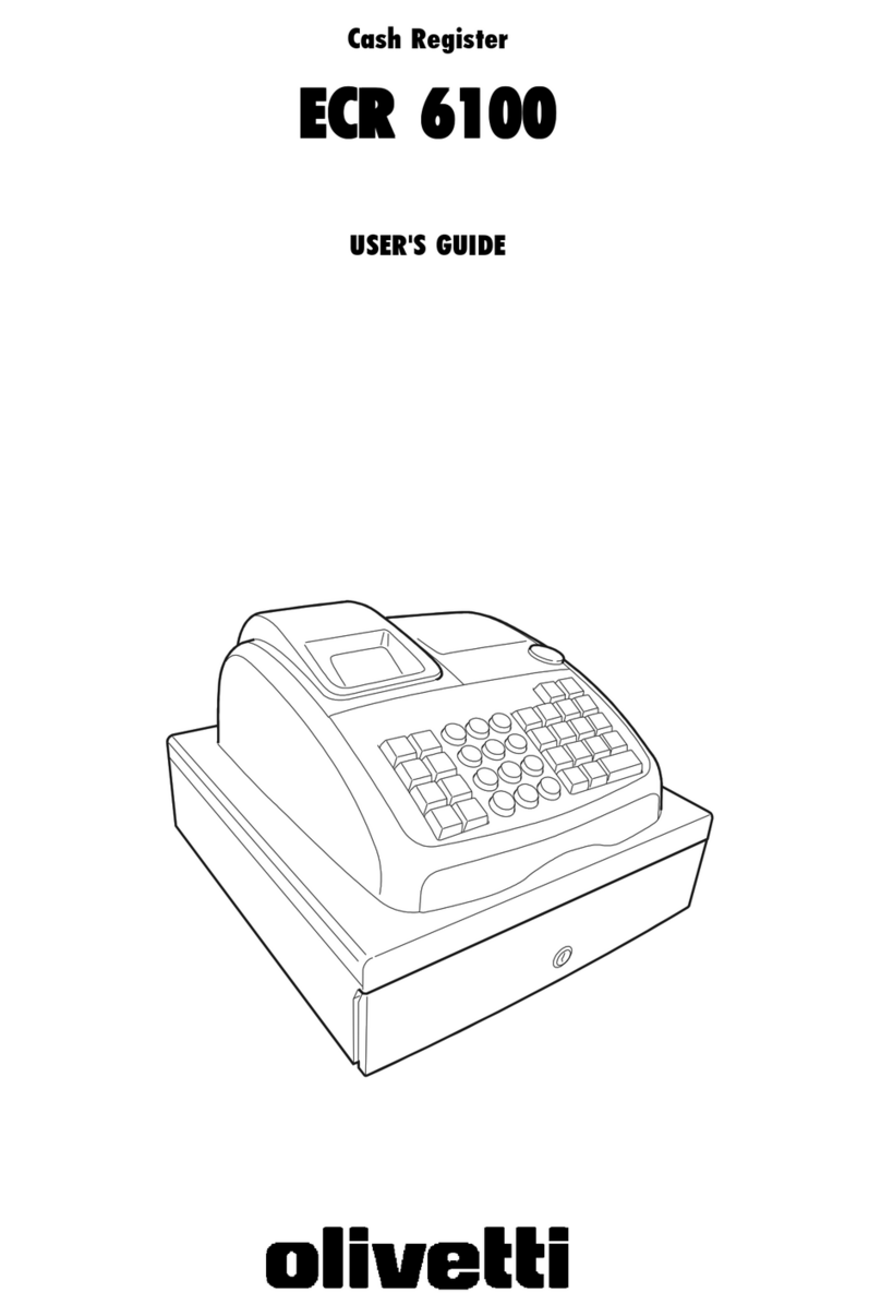 Olivetti ECR 6100 User manual