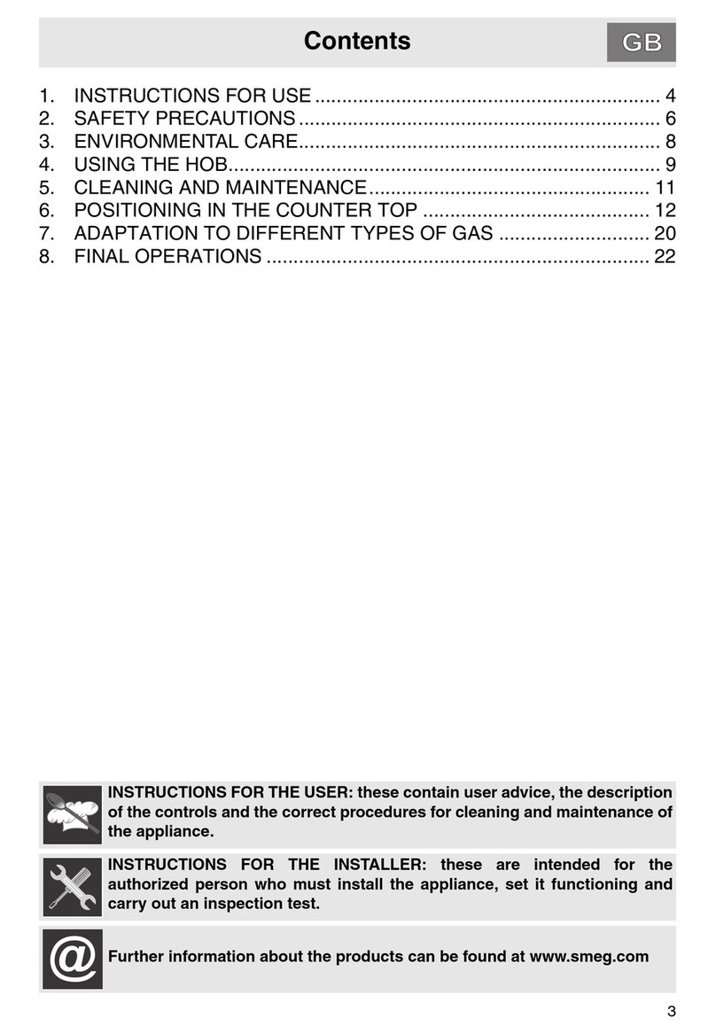 Smeg Hob User manual