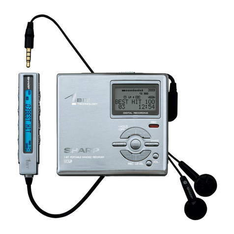 Sharp MD-DR470H User manual