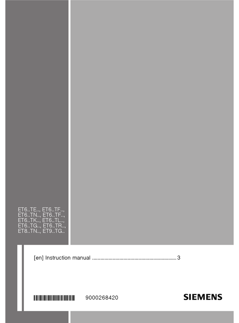 Siemens ET8 Series User manual