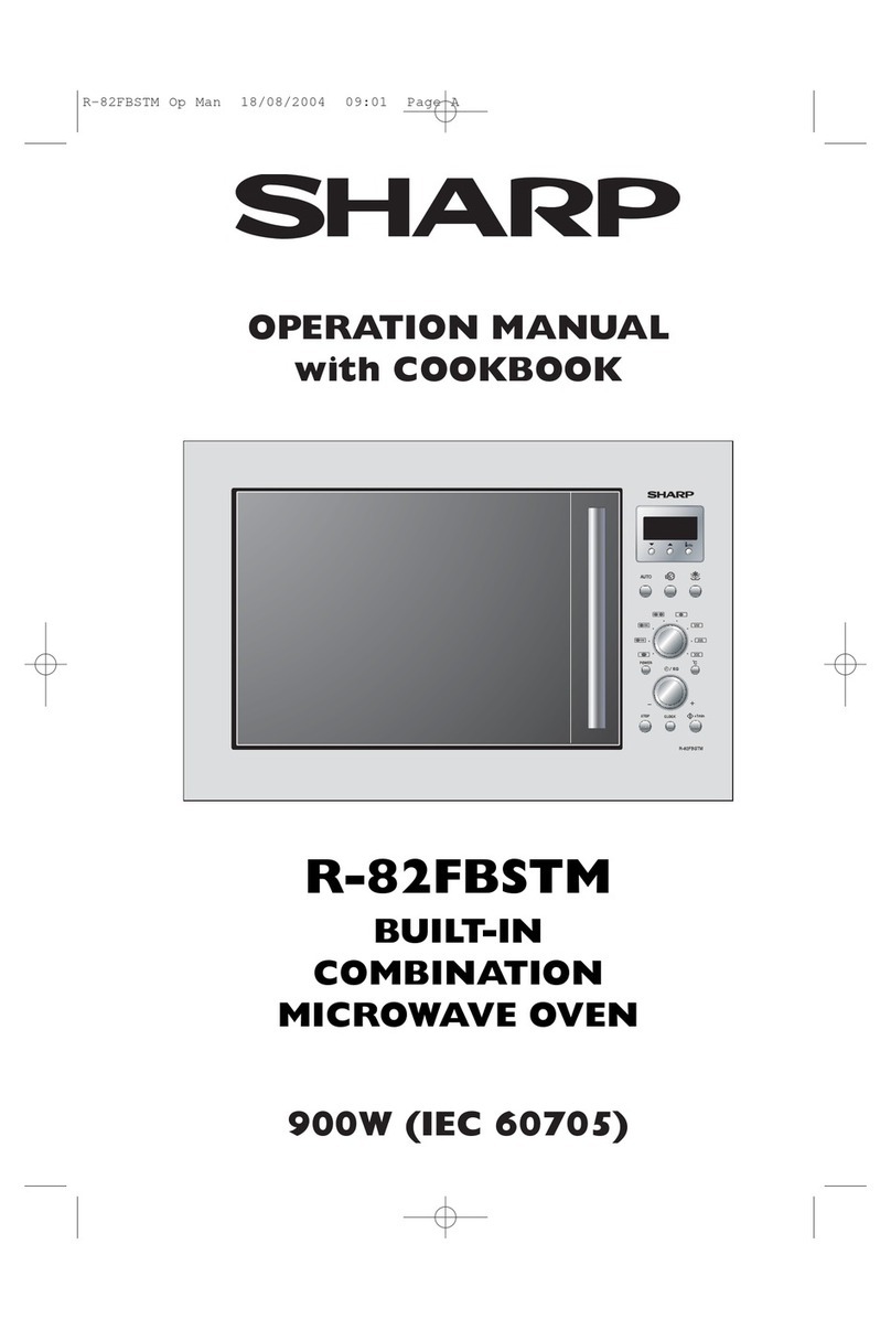 Sharp R-82FBSTM Instruction Manual Sharp R-82FBSTM Instruction Manual