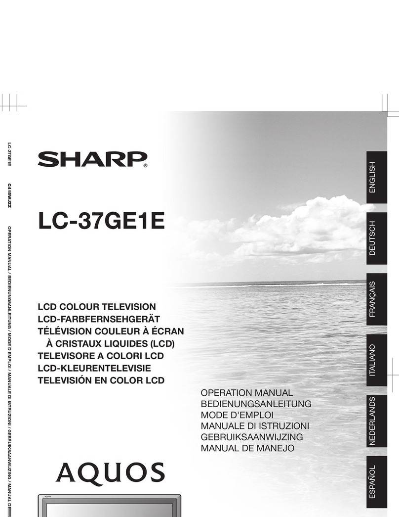 Sharp AQUOS LC-37GE1E User manual