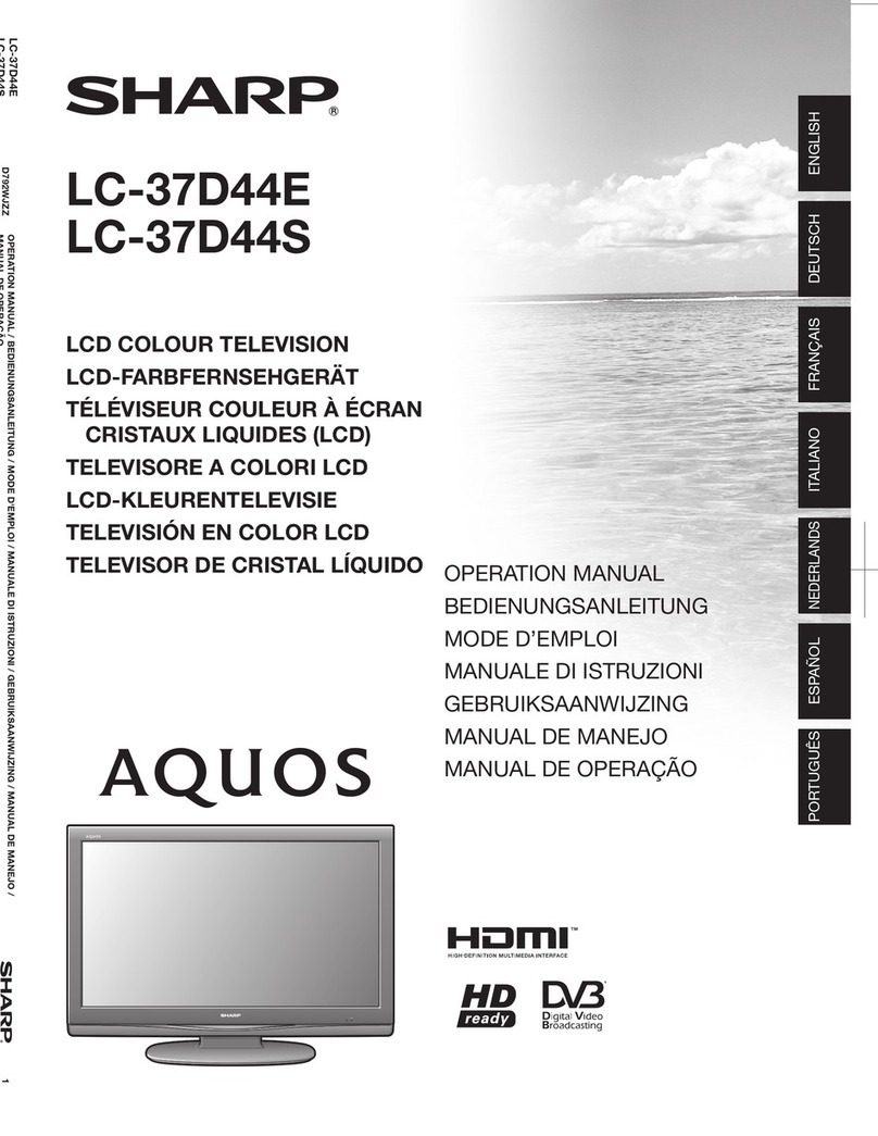 Sharp AQUOS LC-37D44E User manual