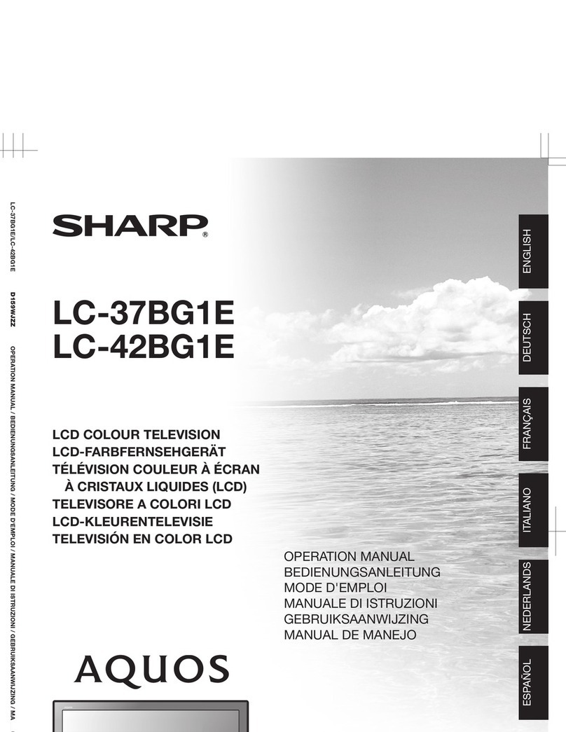 Sharp AQUOS LC-37BG1E User manual