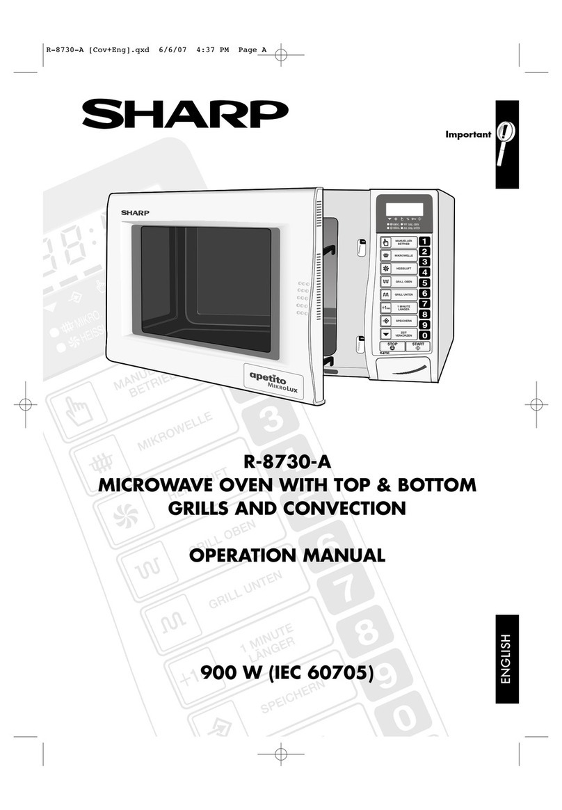 Sharp R-8730-A User manual