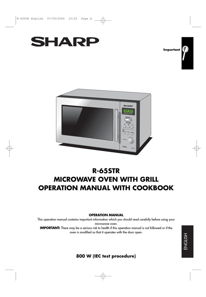 Sharp R-65STR Instruction Manual