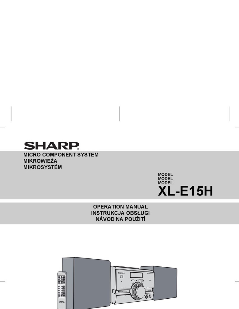 Sharp XL-E15H Operation manual