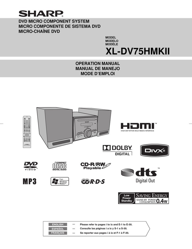 Sharp XL-DV75HMKII Operation manual