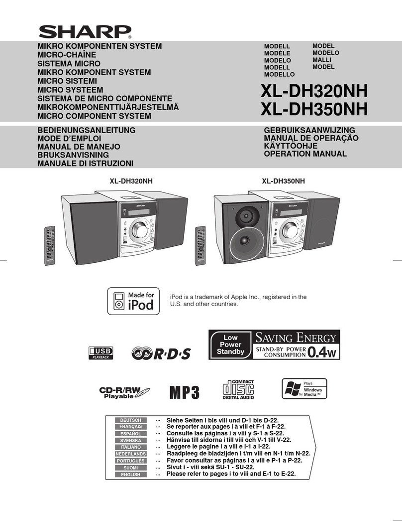 Sharp XL-DH320NH User manual