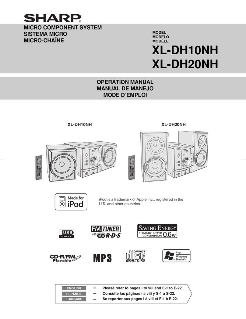 Sharp XL-DH10NH User manual