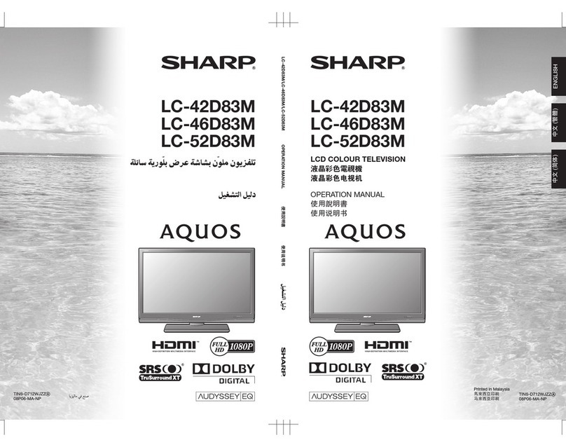 Sharp AQUOS LC-42D83M User manual