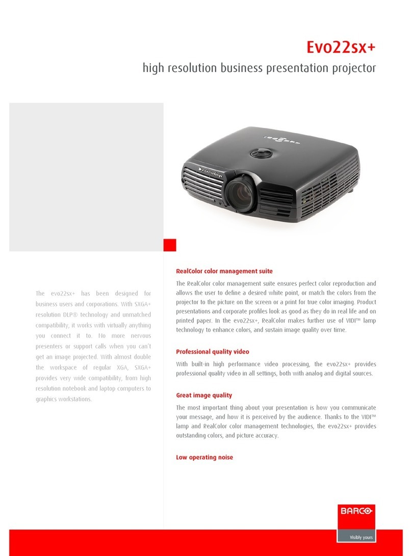 Barco Evo22sxplus Manual