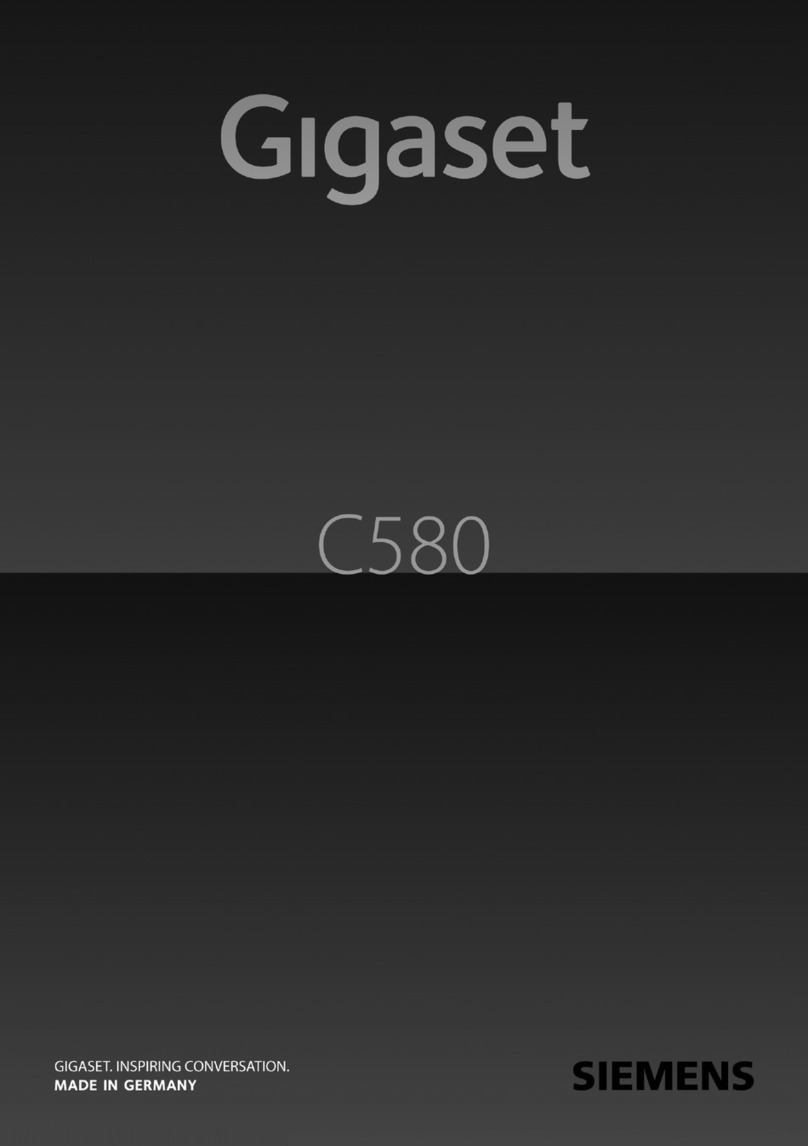Siemens Gigaset C580 User manual