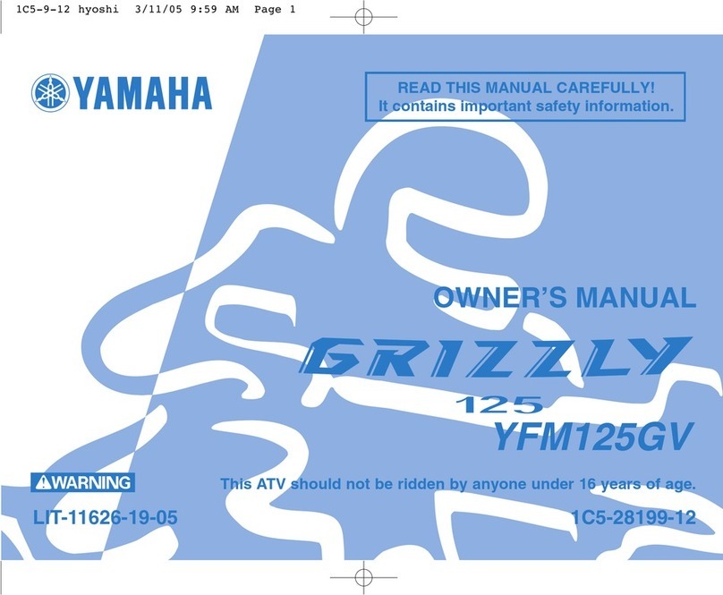 Yamaha GRIZZLY 125 User manual