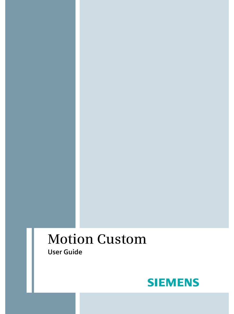 Siemens Motion Custom User manual