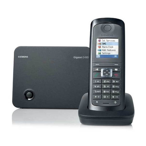 Siemens Gigaset E490 User manual