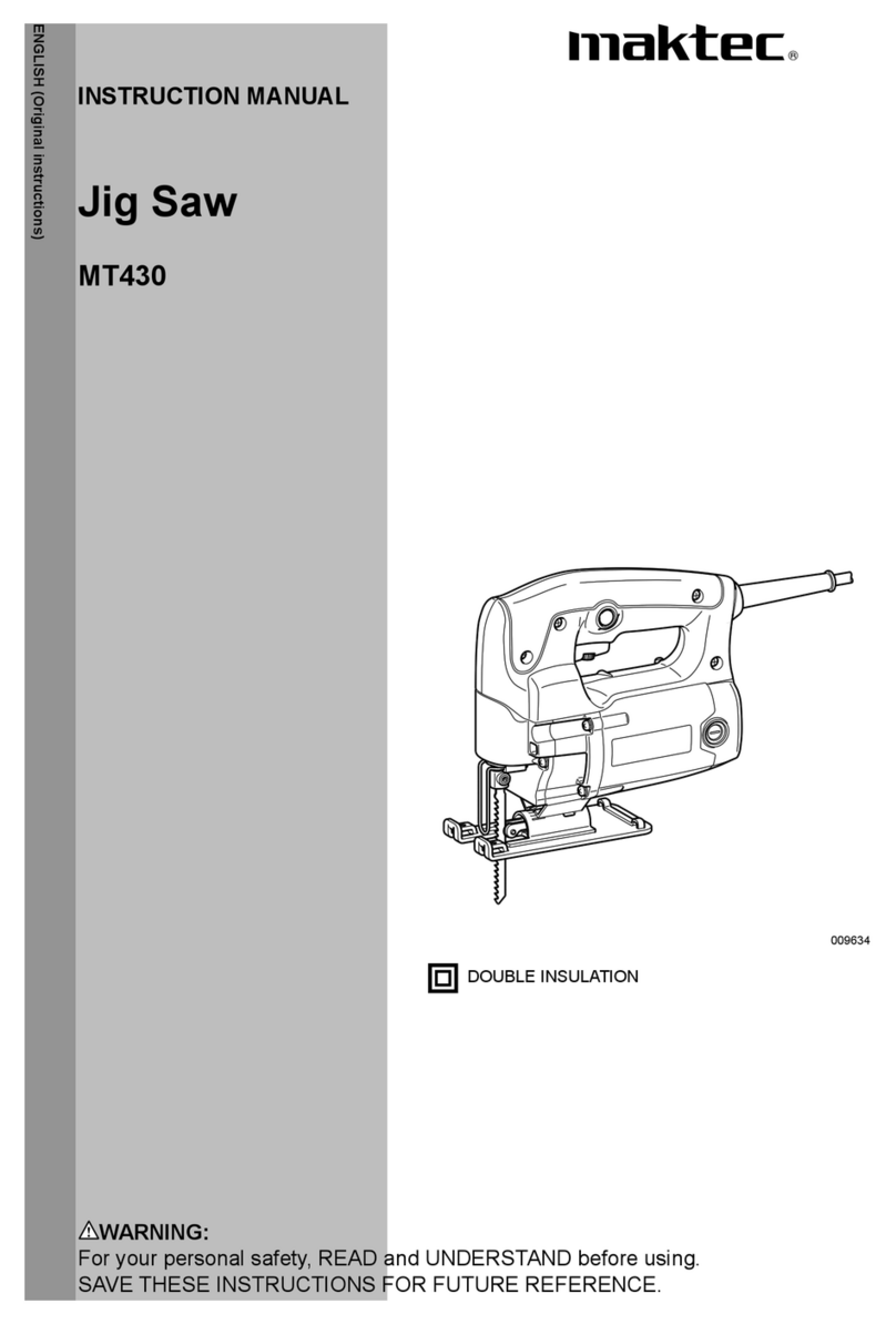 Maktec MT430 User manual