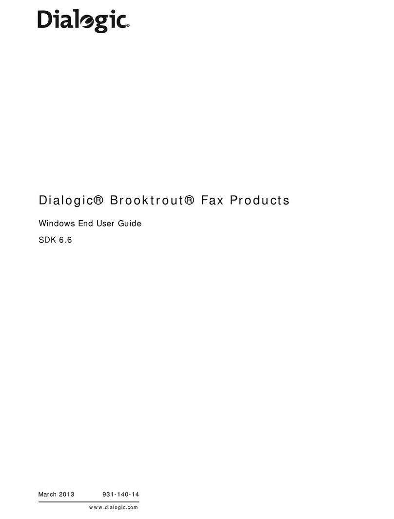 Dialogic Brooktrout TR1034 User manual
