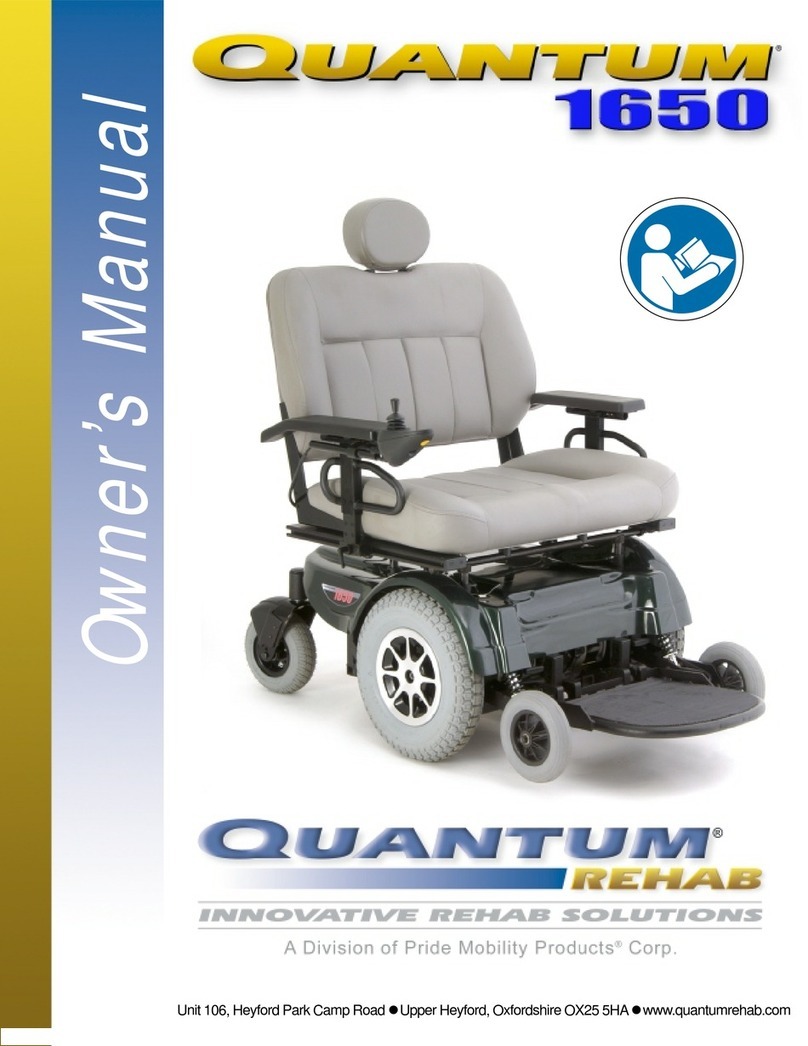 Pride Mobility Quantum 1650 User manual