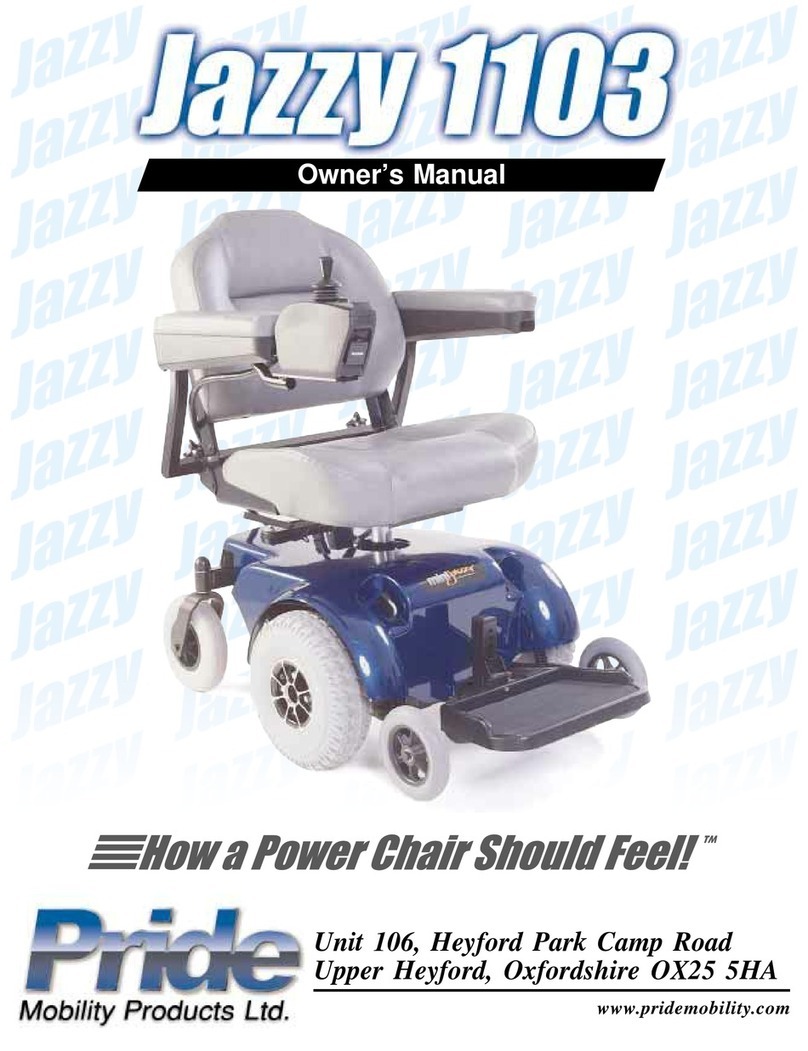Pride Mobility JAZZY 1103 User manual