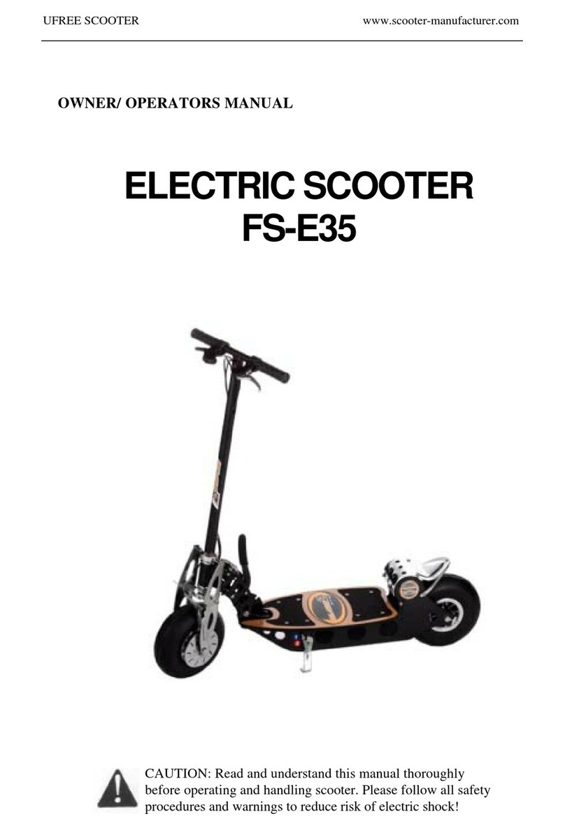 UFREE SCOOTER FS-E35 Owner's/operator's manual