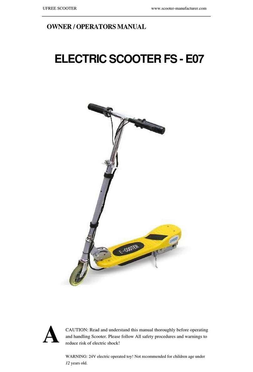 UFREE SCOOTER FS-E07 Owner's/operator's manual