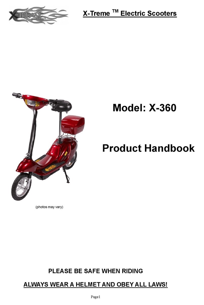 X-TREME scooter X-360 Product handbook