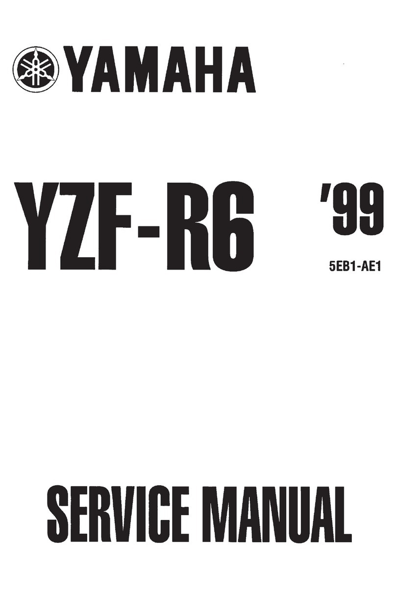 Yamaha YZF-R6 99 User manual