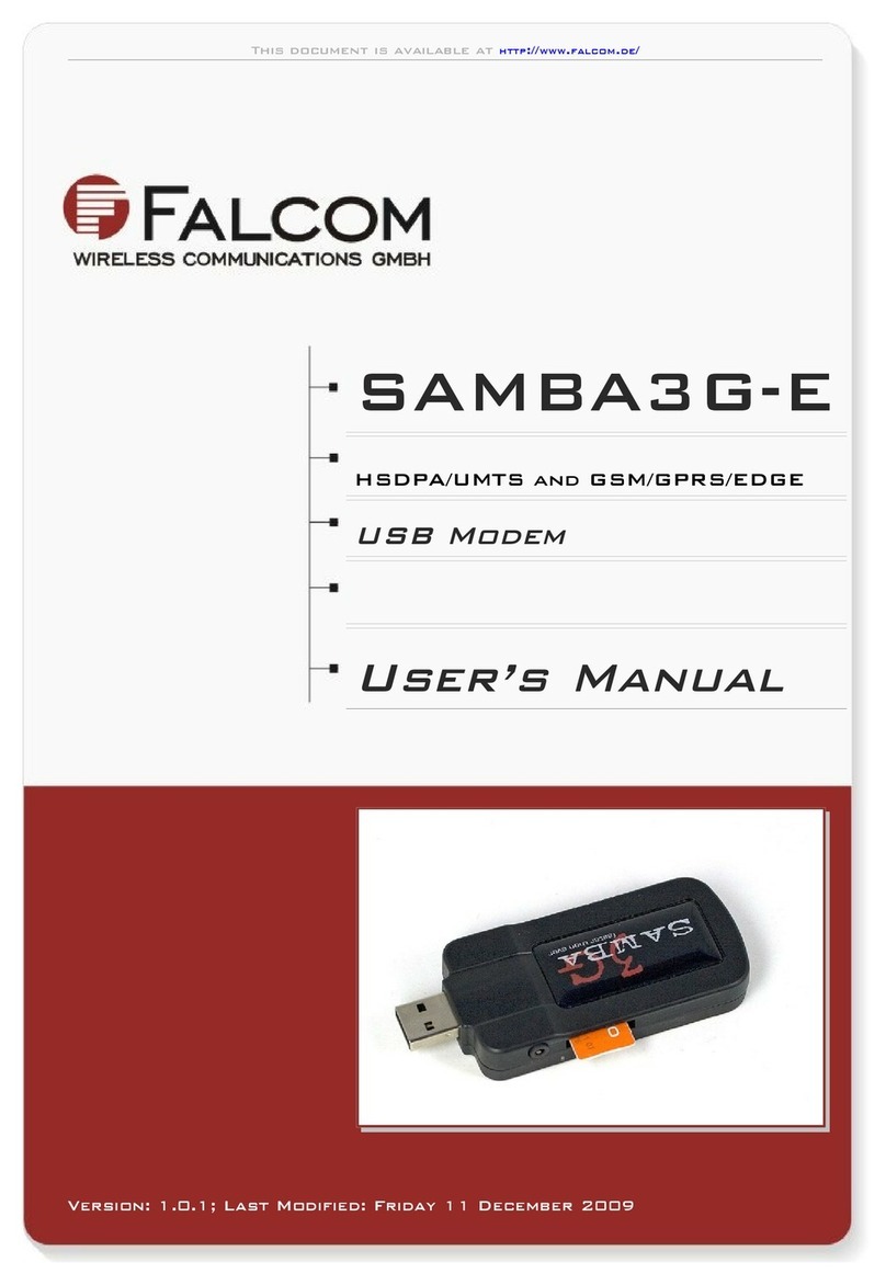 FALCOM SAMBA3G-E user manual