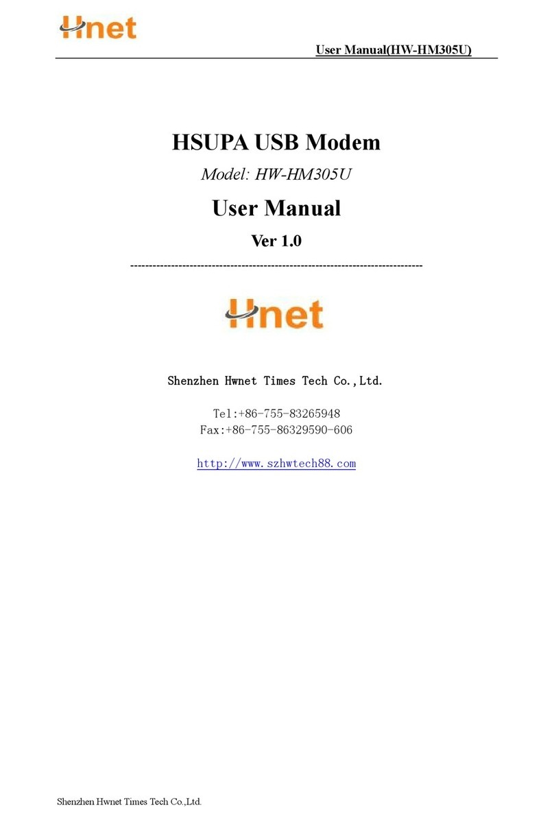 Shenzhen Hwnet Times Hnet HW-HM305U user manual Shenzhen Hwnet Times Hnet HW-HM305U user manual
