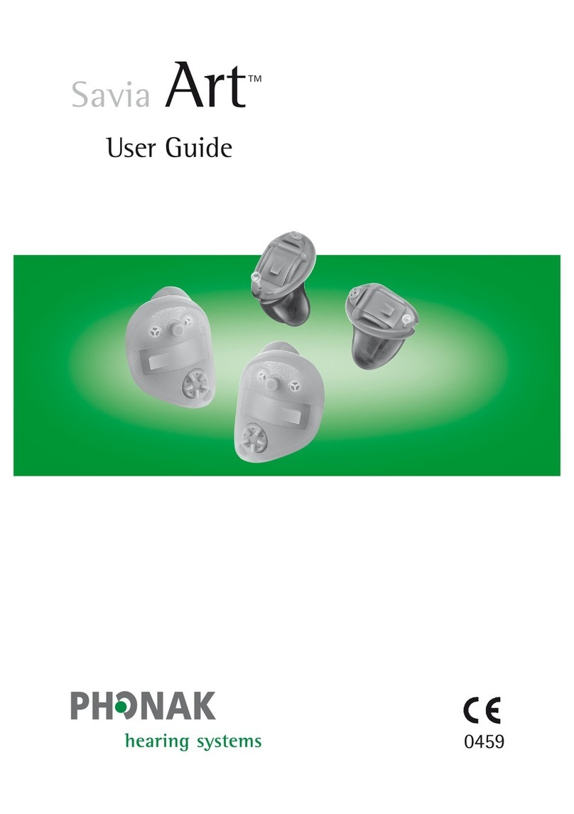 Phonak Savia Art 22 ITC/HS User manual