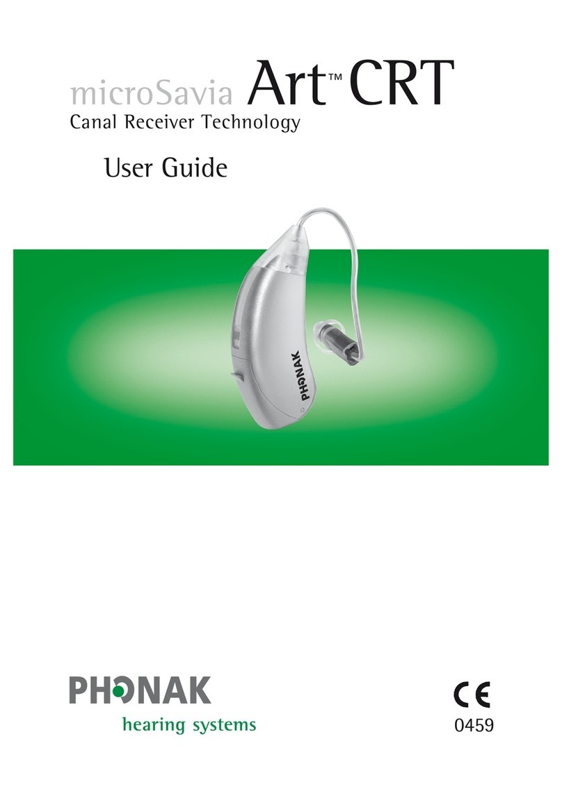 Phonak microSavia Art CRT User manual Phonak microSavia Art CRT User manual