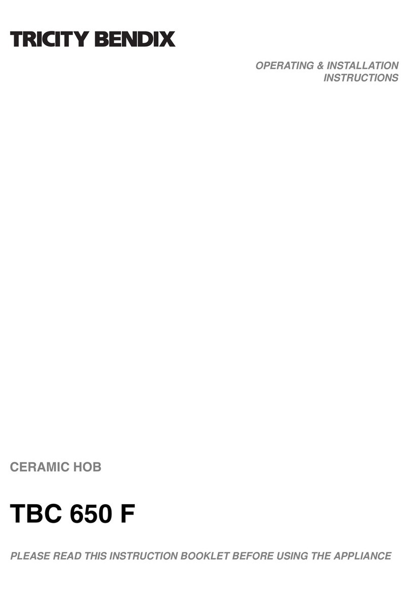 Tricity Bendix TBC 650 F Product guide