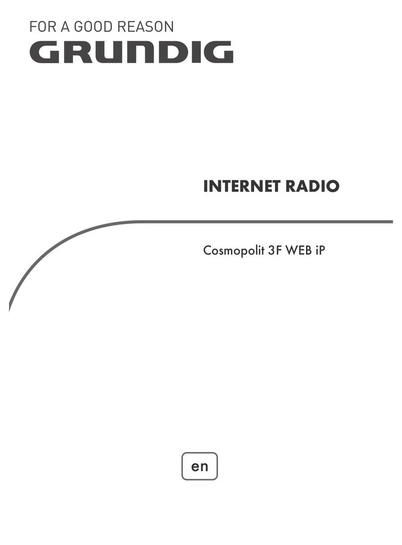 Grundig Cosmopolit 3F WEB iP User manual