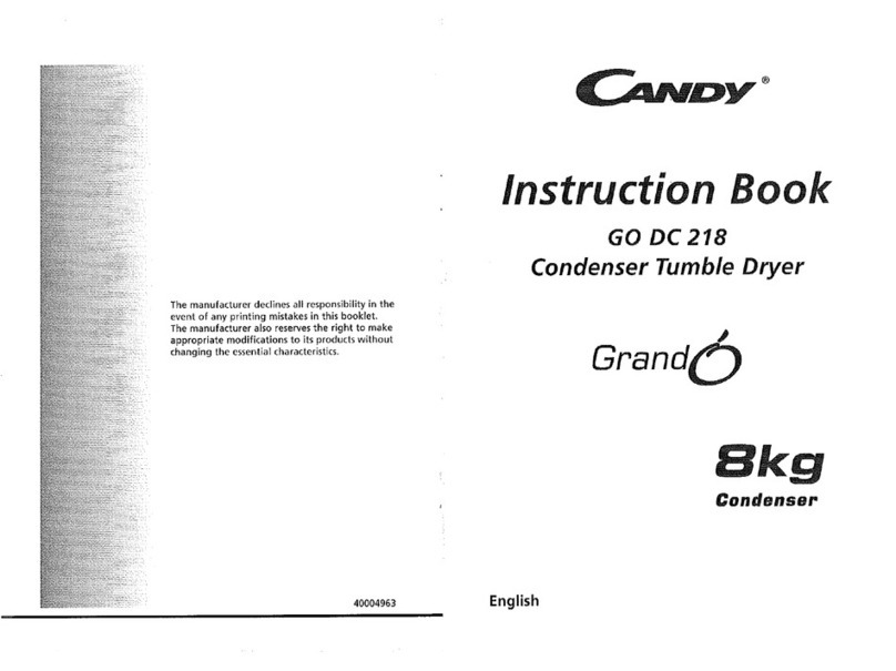 Candy GO DC 218 User manual